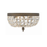 Waltham 2 Light 10" Flush Mount in English Bronze