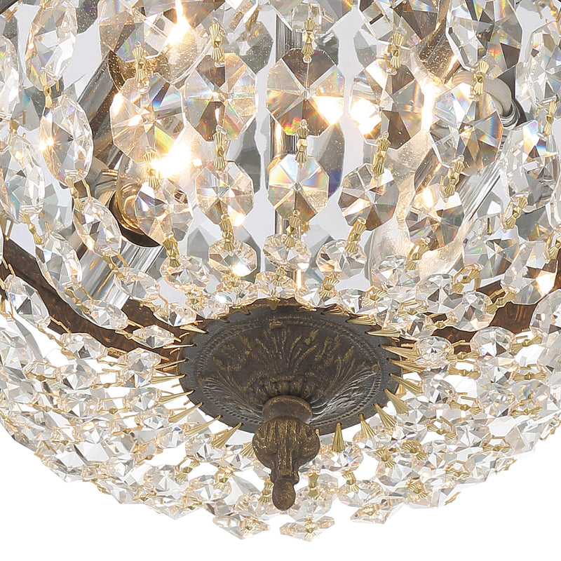 Waltham 2 Light 10" Flush Mount in English Bronze
