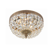 Waltham 2 Light 10" Flush Mount in Olde Brass