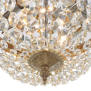 Waltham 2 Light 10" Flush Mount in Olde Brass