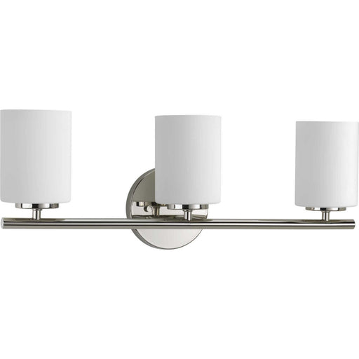 Replay Three Light Bath Bracket in Polished Nickel