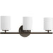 Replay Three Light Bath Bracket in Antique Bronze