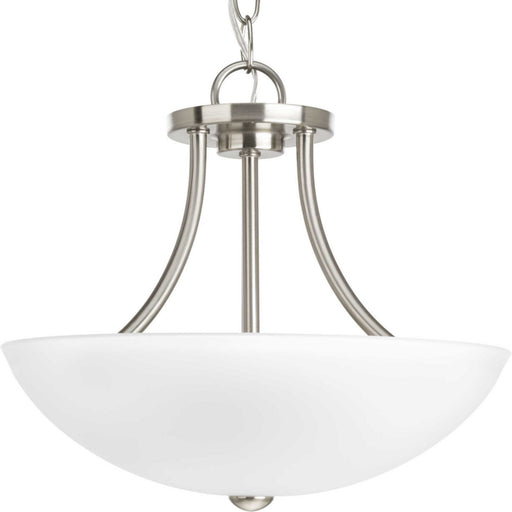 Gather 2-Light Semi-Flush Mount in Brushed Nickel