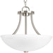 Gather Two Light Semi-Flush Convertible in Brushed Nickel