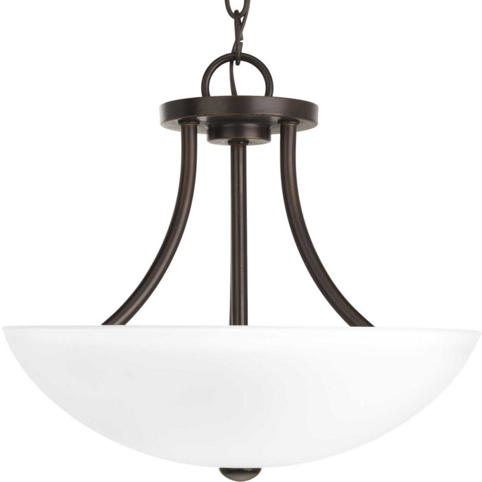 Gather Two Light Semi-Flush Convertible in Antique Bronze