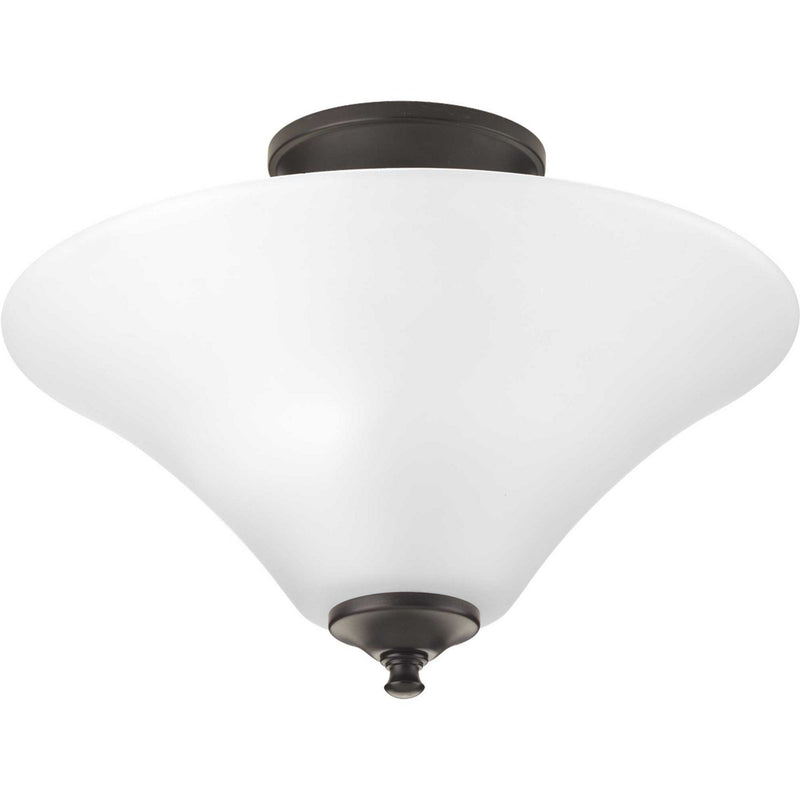 Joy 2-Light Semi-Flush Mount in Antique Bronze