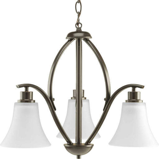 Joy Three Light Chandelier in Antique Bronze
