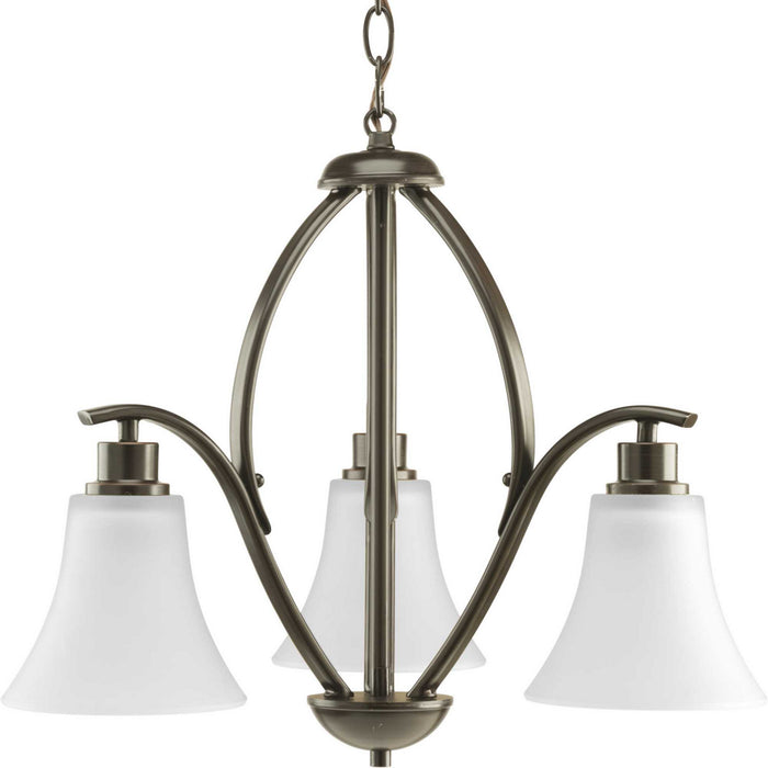 Joy Three Light Chandelier in Antique Bronze