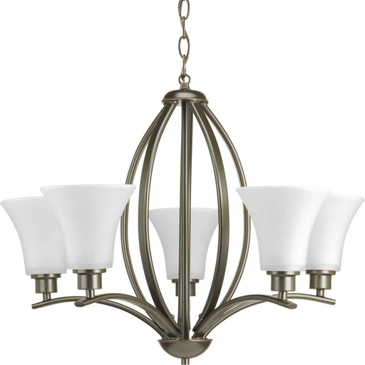 Joy Five Light Chandelier in Antique Bronze