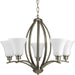Joy Five Light Chandelier in Antique Bronze