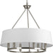 Cherish Six Light Chandelier in Brushed Nickel