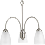 Gather 3-Light 19.5" Chandelier in Brushed Nickel