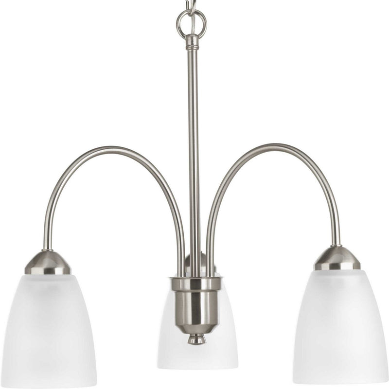 Gather 3-Light 19.5" Chandelier in Brushed Nickel