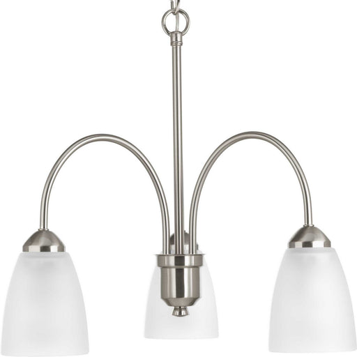 Gather 3-Light 19.5" Chandelier in Brushed Nickel