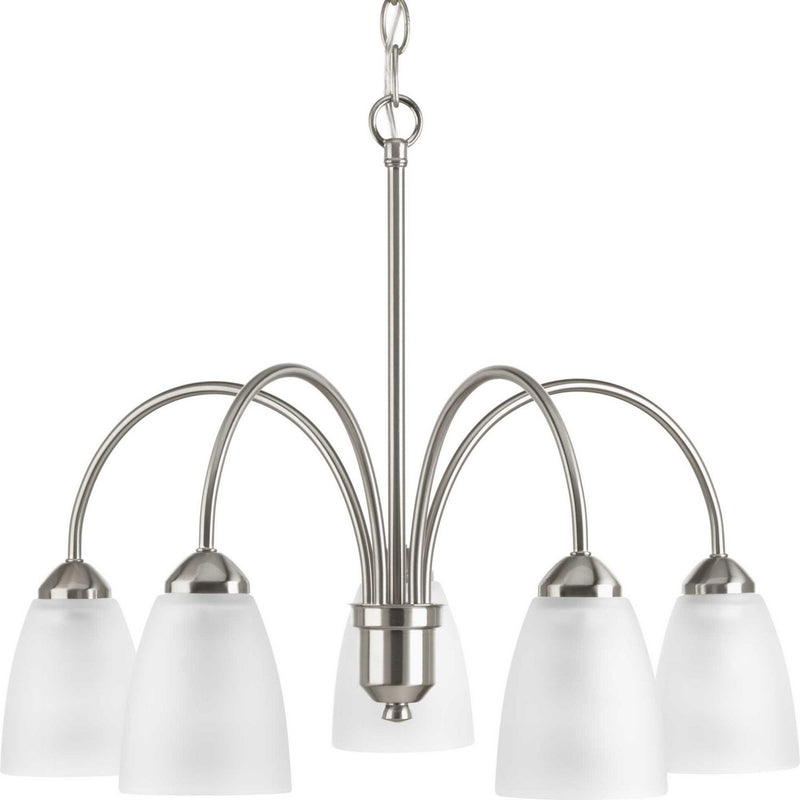 Gather 5-Light 23" Chandelier in Brushed Nickel
