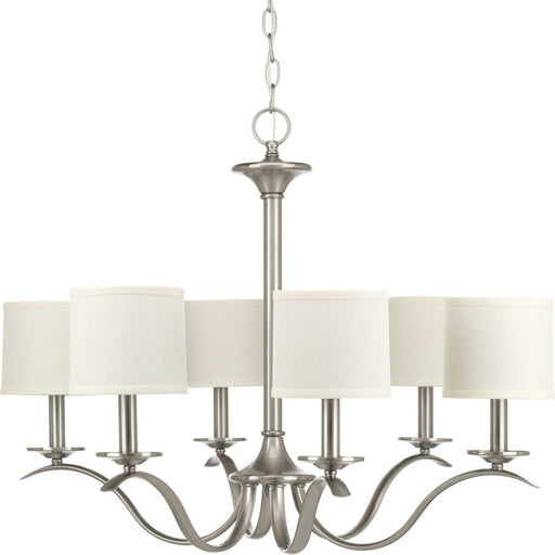 Inspire 6-Light Chandelier in Brushed Nickel