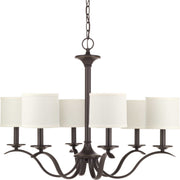 Inspire 6-Light Chandelier in Antique Bronze