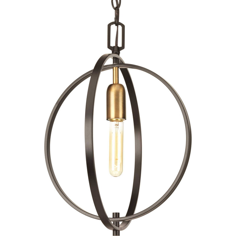 Swing One Light Pendant in Antique Bronze