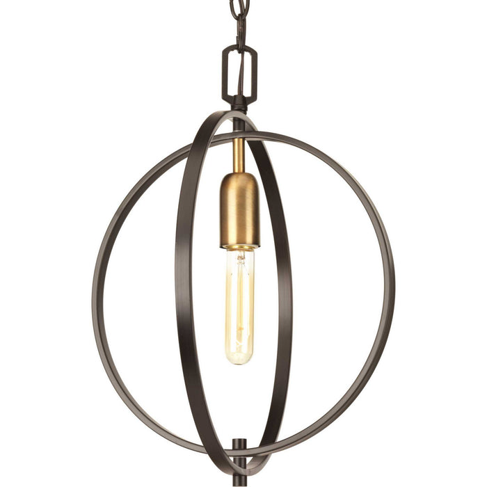 Swing One Light Pendant in Antique Bronze