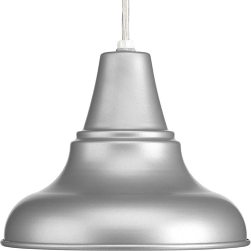District 1-Light Hanging Lantern in Metallic Gray