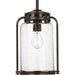 Botta One Light Hanging Lantern in Antique Bronze