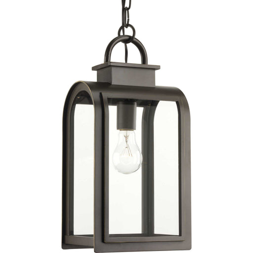 Refuge One Light Hanging Lantern in Oil Rubbed Bronze