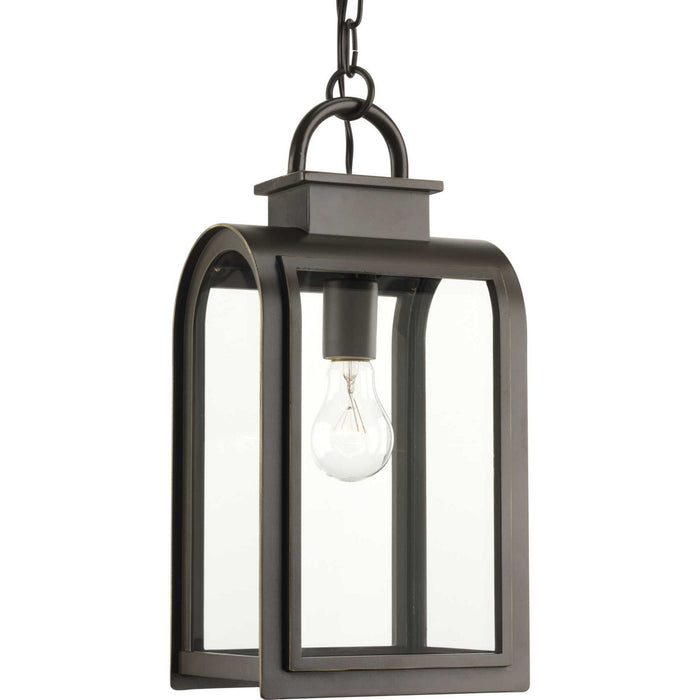 Refuge One Light Hanging Lantern in Oil Rubbed Bronze