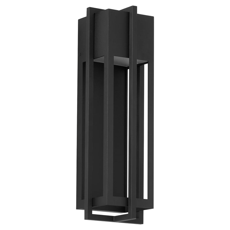 Al Fresco 18" LED Outdoor Wall Lantern in Textured Black