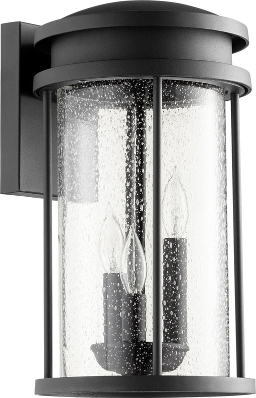 Hadley 15" 3 Light Outdoor Wall Lantern in Textured Black