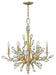 Eve Medium Single Tier Chandelier in Champagne Gold - Lamps Expo