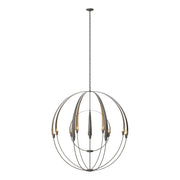 Double Cirque Large Scale Chandelier in Dark Smoke - 194248-SKT-07 by Hubbardton Forge