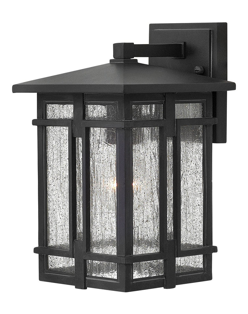 Tucker Small Outdoor Wall Lantern in Museum Black