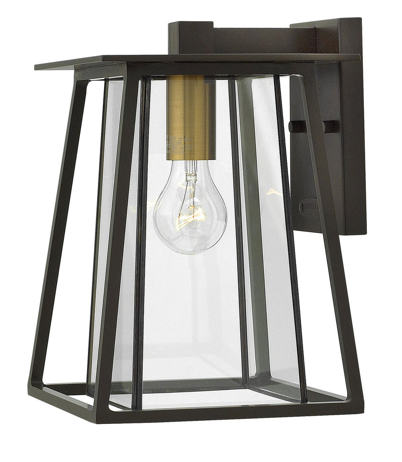 Walker Small Outdoor Wall Lantern in Buckeye Bronze
