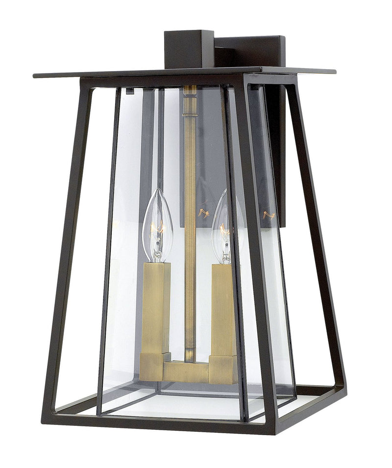 Walker Medium 2-Light Outdoor Wall Lantern in Buckeye Bronze