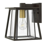 Walker Extra Small Outdoor Wall Lantern in Buckeye Bronze