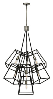 Fulton 7-Light Pendant in Aged Zinc