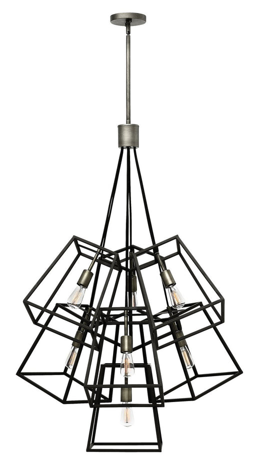 Fulton 7-Light Pendant in Aged Zinc