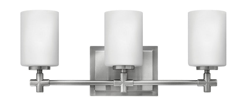 Laurel 3-Light Bath Vanity Light in Brushed Nickel