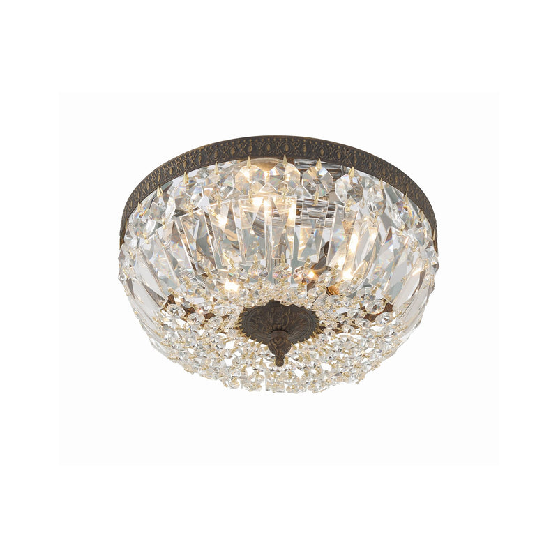 Waltham 3 Light 12" Flush Mount in English Bronze