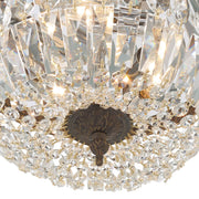 Waltham 3 Light 12" Flush Mount in English Bronze