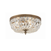 Waltham 3 Light 12" Flush Mount in Olde Brass