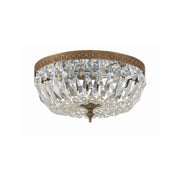 Waltham 3 Light 12" Flush Mount in Olde Brass