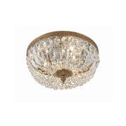 Waltham 3 Light 12" Flush Mount in Olde Brass