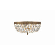 Waltham 3 Light 12" Flush Mount in Olde Brass