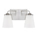 Braylon 2-Light Vanity in Brushed Nickel - Lamps Expo