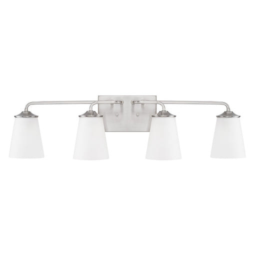 Braylon 4-Light Vanity in Brushed Nickel - Lamps Expo