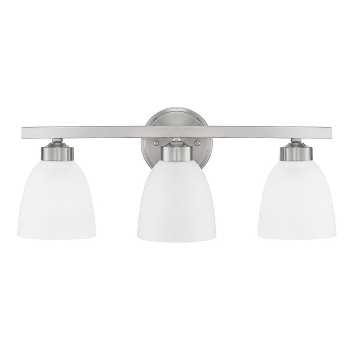 Jameson 3-Light Vanity in Brushed Nickel - Lamps Expo