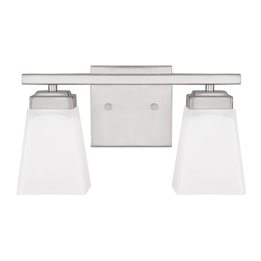Baxley 2-Light Vanity in Brushed Nickel - Lamps Expo