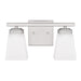 Baxley 2-Light Vanity in Brushed Nickel - Lamps Expo