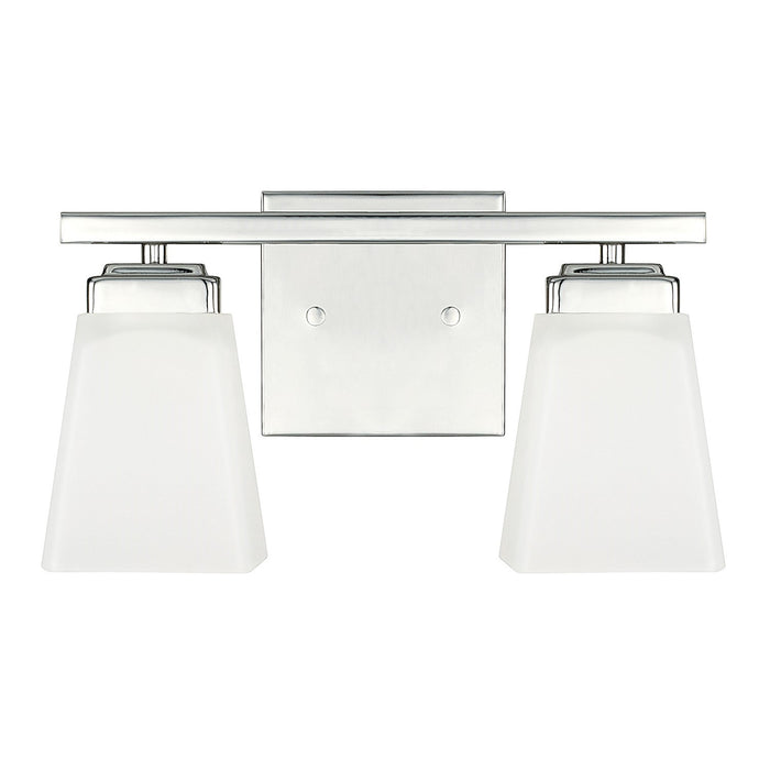 Baxley 2-Light Vanity in Polished Nickel - Lamps Expo